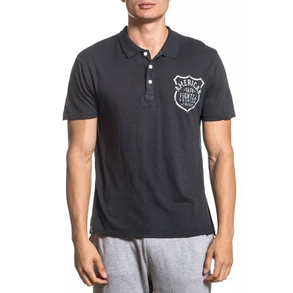 AMERICAN FIGHTER Men's Polo S/S BALTIMORE Premium - Picture 1 of 8